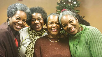Jeanette Mitchell and her three daughters, Yvonne Mitchell, Pamela Mitchell and Yvette Murrell. Photo by Ramsey Braden, Mitchell’s grandson.